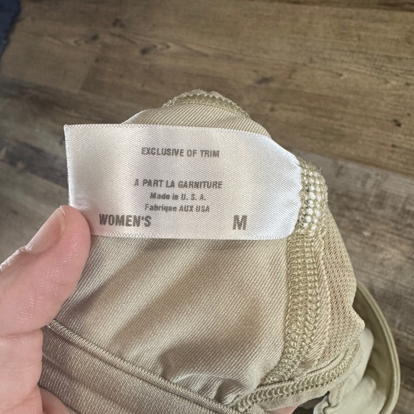 Patagonia Capilene Desert Tan Sport Top Sports Bra Women’s Medium No Padding - Picture 4 of 6
